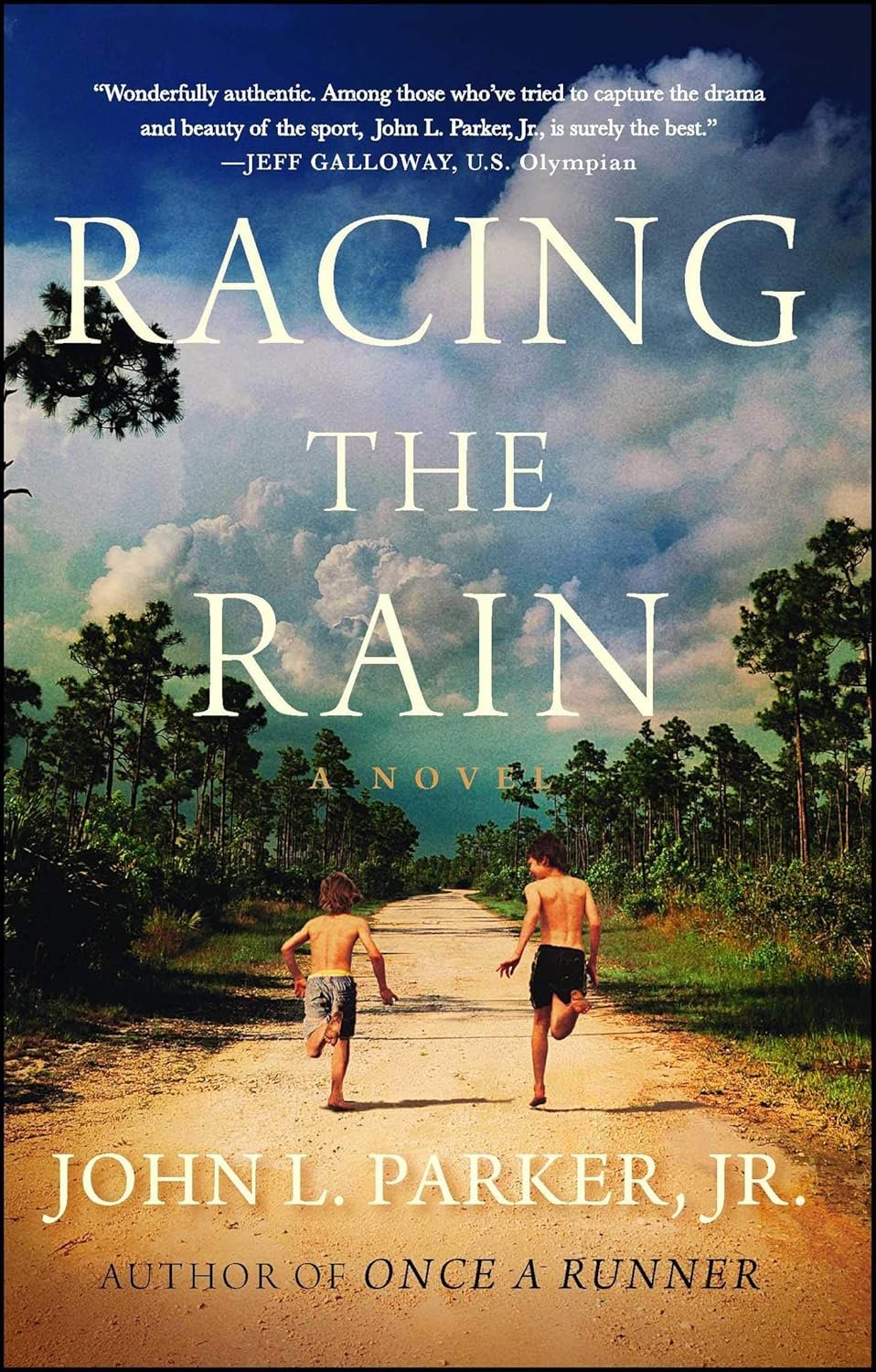 racing the rain fiction book on running cover